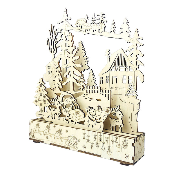 3D Wooden Creative Night Ligh - Eco-Friendly Craft Set Perfect for Holiday Decor and Ornament