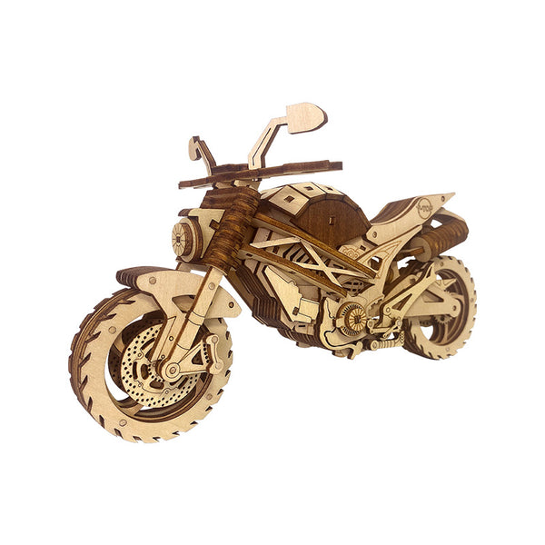 3D Wooden Off-road motorcycle hand-assembled model boy gift